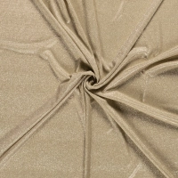 Elastyczna dzianina Jersey Brokat na sukienki - kolor beżowy